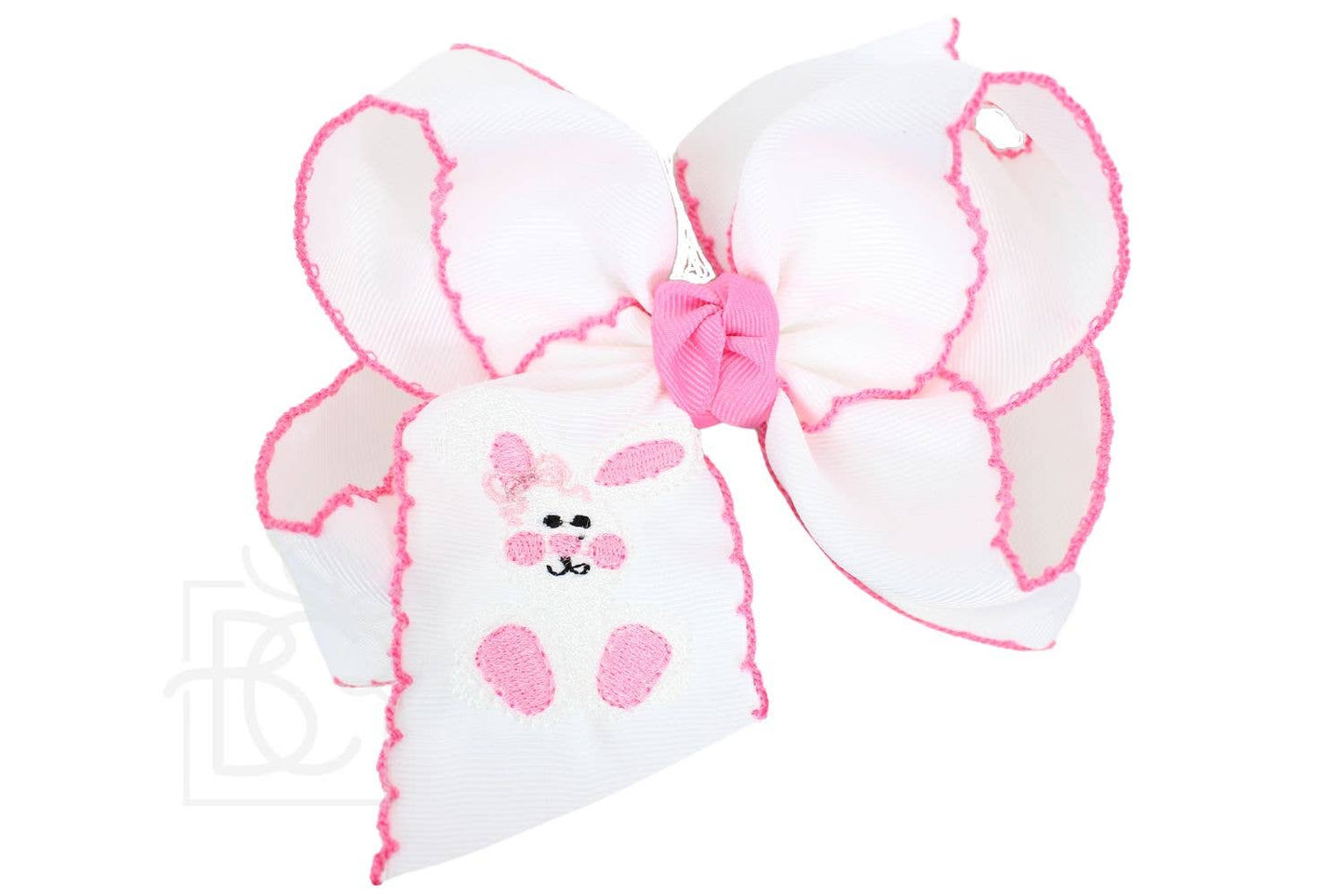 EMBROIDERED EASTER CROCHET EDGE BOWS