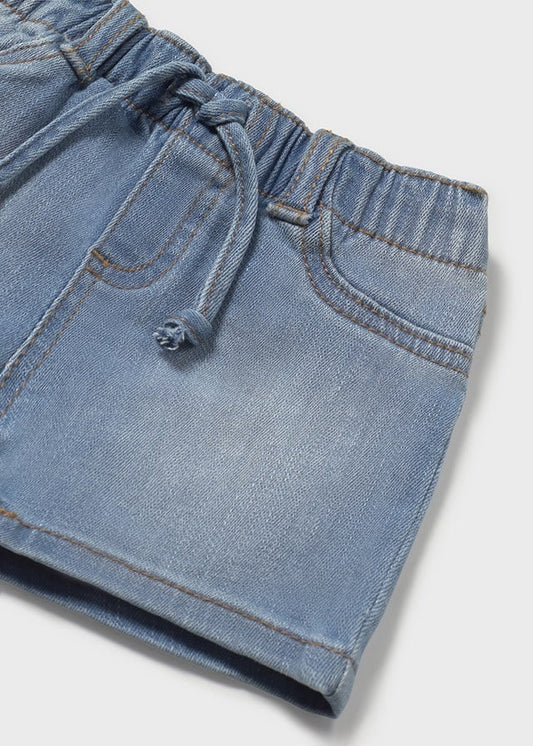 Elastic Waist Denim Baby Shorts