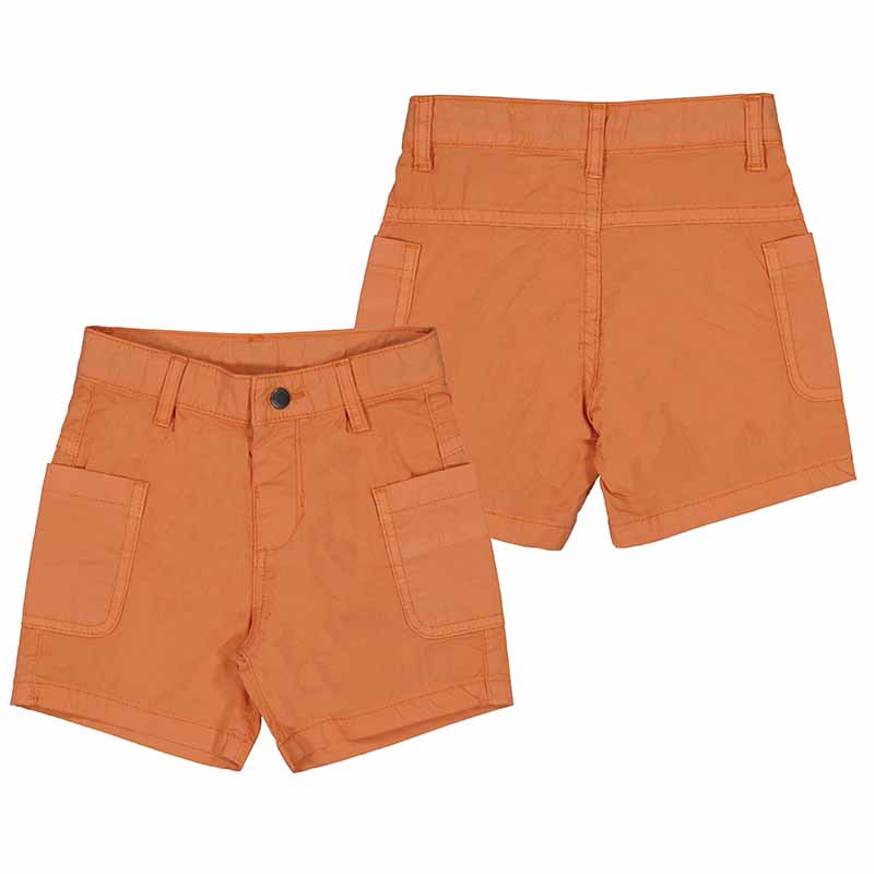 Orange Cargo Shorts