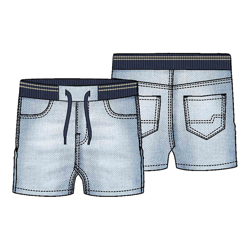 Light Wash Denim Shorts