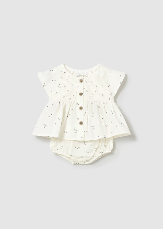 Mayoral 1286 Newborn Girl Bloomers and Blouse Set