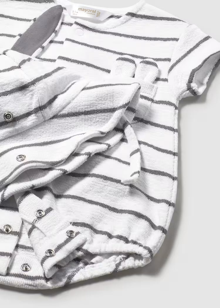 Mayoral 1606 Newborn Boy Romper and Hat Set