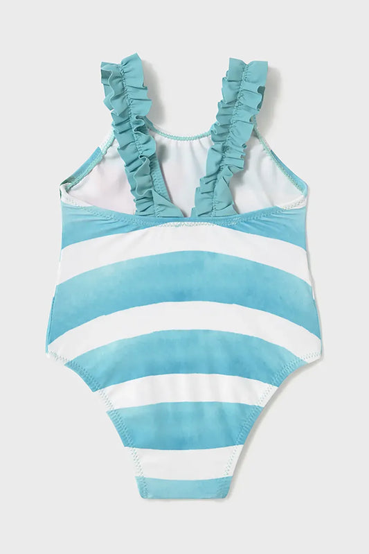 Striped and Flower One Piece