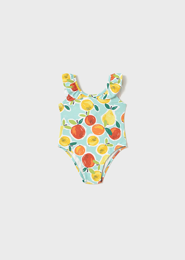 Citrus Ruffle One Piece Swimsuit
