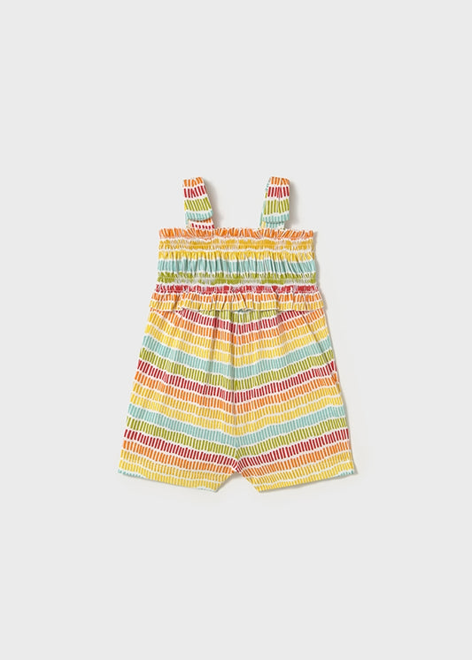 Bright Rainbow Stripes Romper