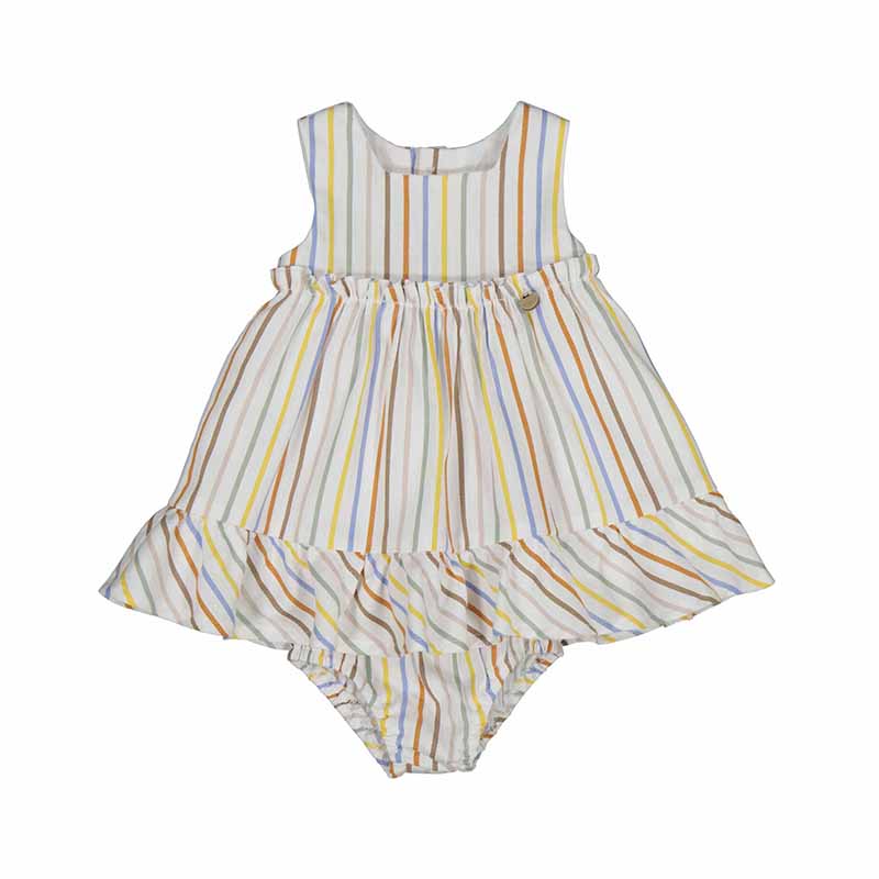 Summer Striped Dress with Bloomer