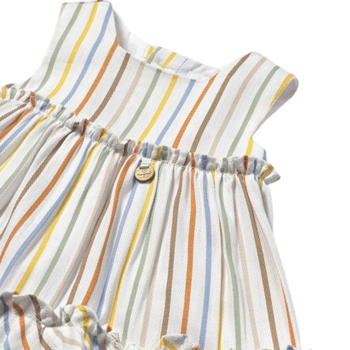 Summer Striped Dress with Bloomer