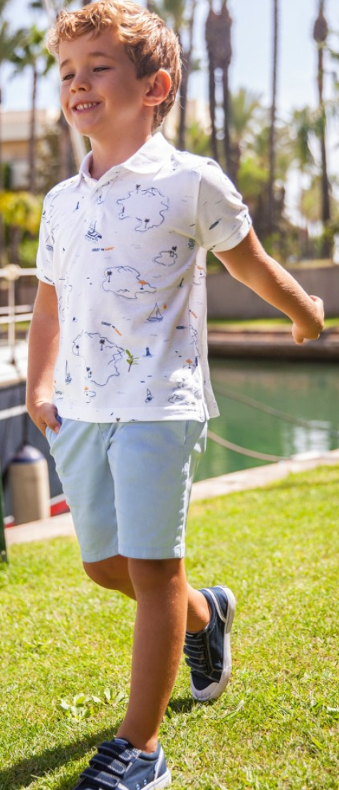 Light Blue Chino Shorts