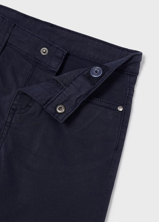 Navy Chino Twill Shorts