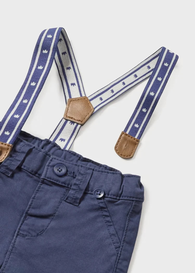 Navy Chinos with Suspenders