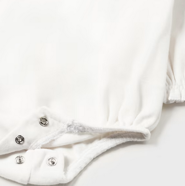 Blanco Ruffle Onesie