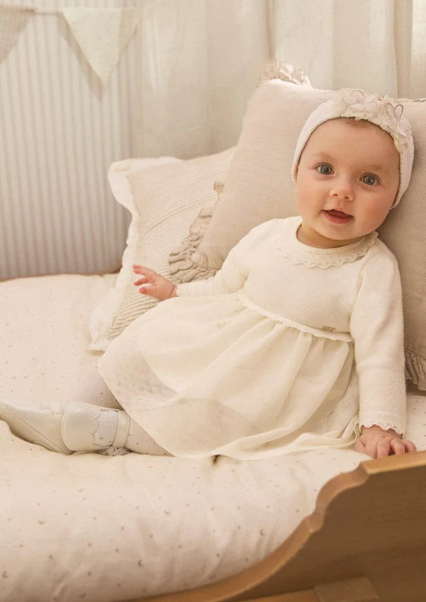Crudo Sparkle Tulle and Sweater Knit Dress