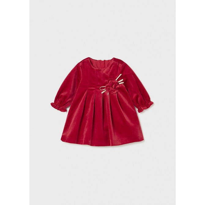 Mayoral Baby Girls Velvet Dress Girls Infant 6-9 month Red Lace By Childrensalon Mayoral Baby Girls Velvet Dress Girls Infant 6-9 month Red Lace By Childrensalon