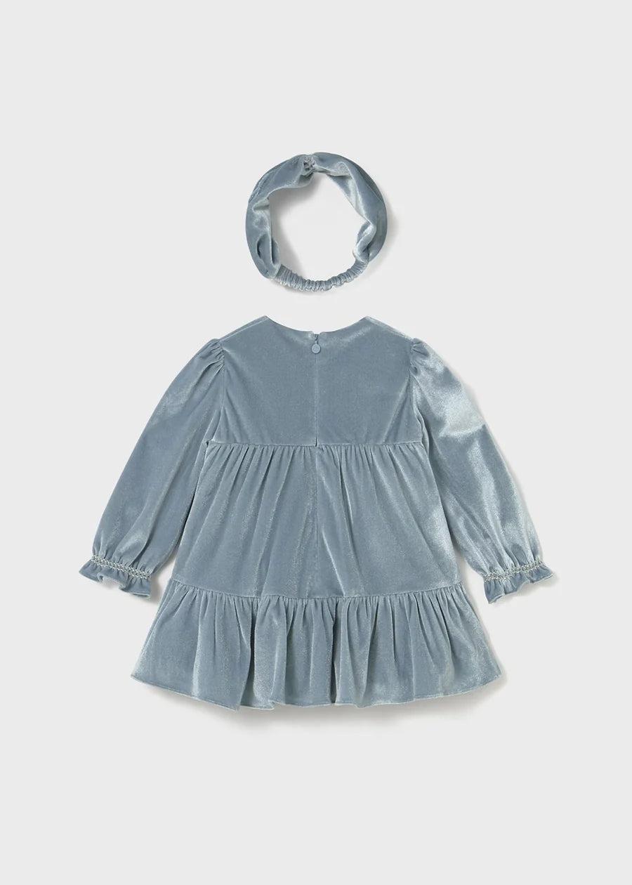 Mayoral 2904 Blue Bell Ruffle Dress