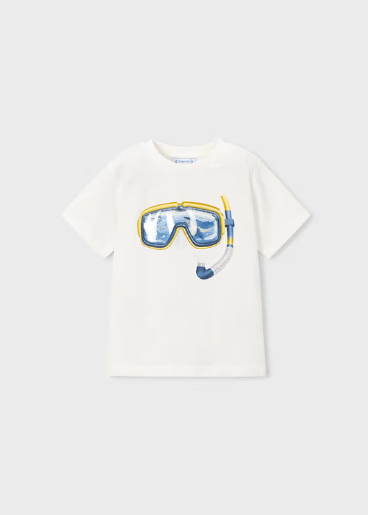Mayoral 3081 Boy Snorkel Mask Graphic T-shirt