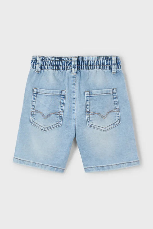 Boy Denim Shorts with Elastic Waistband