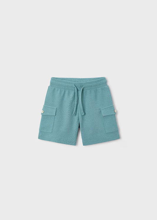 Mayoral 3601 Marine Blue Knit Shorts
