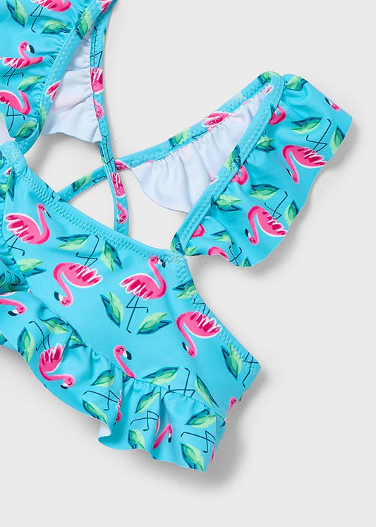 Flamingo Ruffle Bikini
