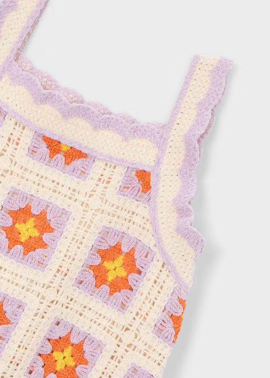 Mayoral 3935 Girl Crochet Dress