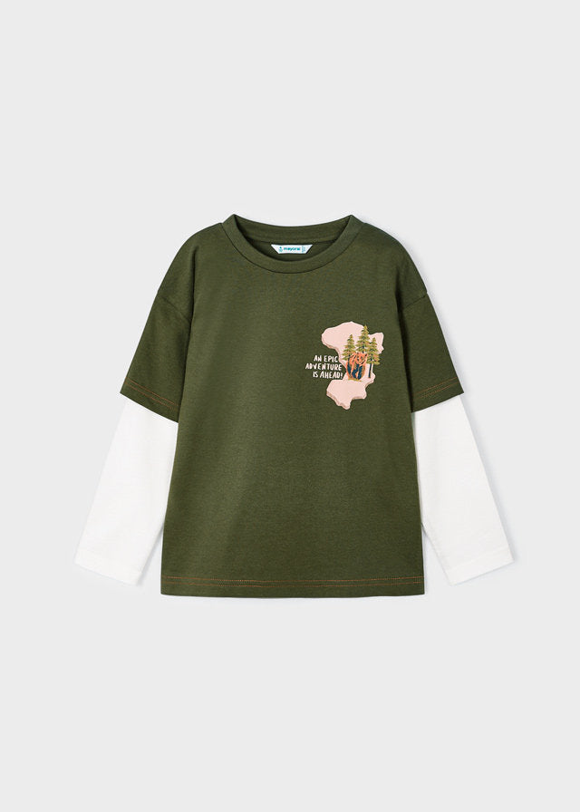 Olive Green Epic Adventure Graphic Tee