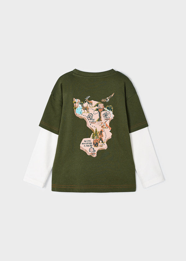 Olive Green Epic Adventure Graphic Tee