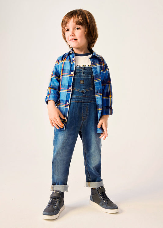 Blue Plaid Button Down Shirt