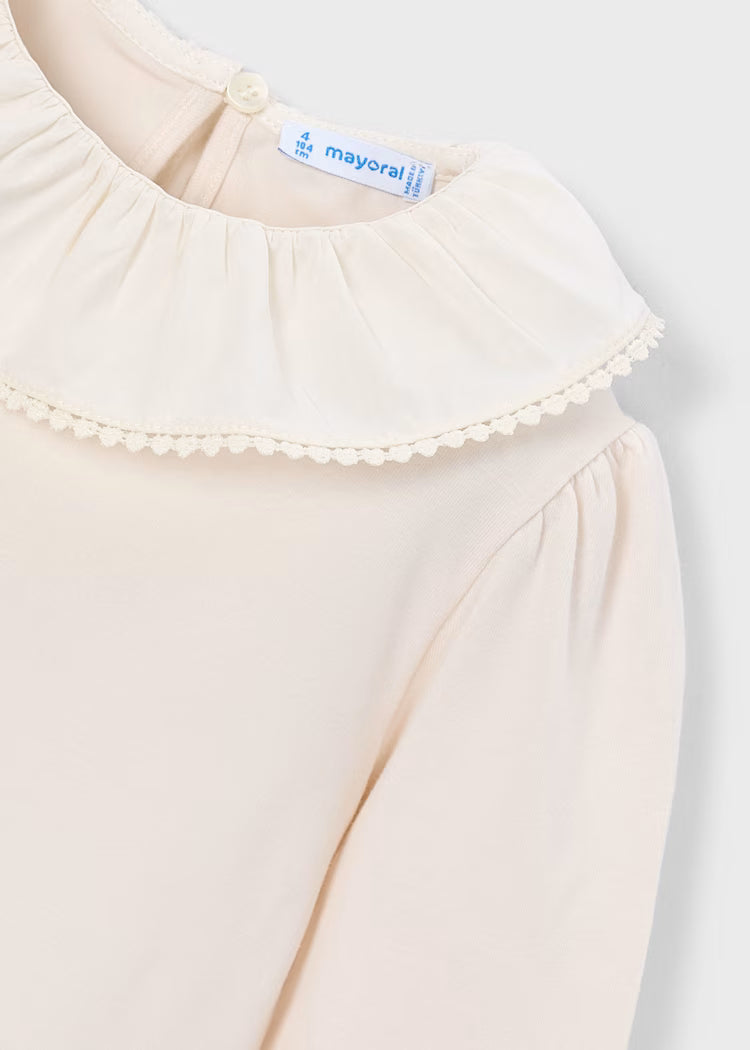 Mayoral 4149 Ruffle Collar Blouse