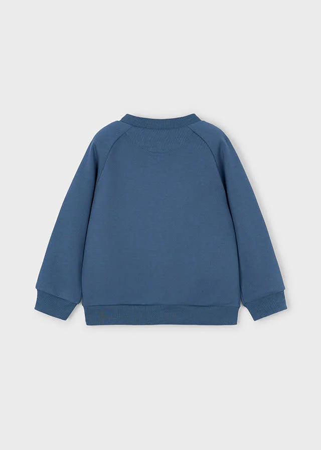 Mayoral 4405 Embossed Motorcycle Pullover Sweatshirt