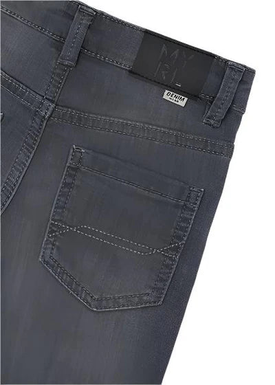Gray Wash Straight Leg Jean