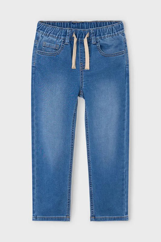 Mayoral 4566 Medium Wash Drawstring Jeans