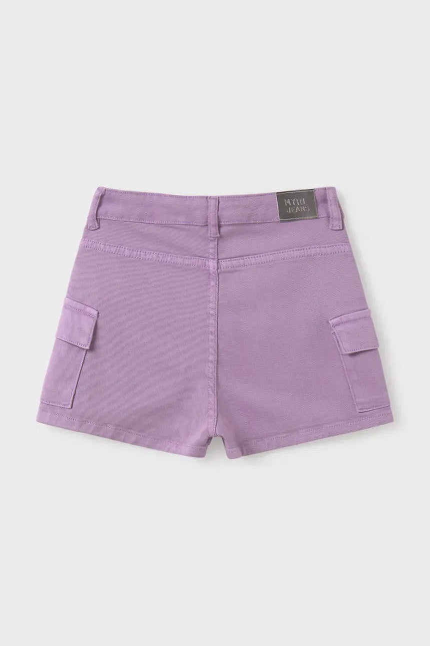 Lilac Cargo Shorts