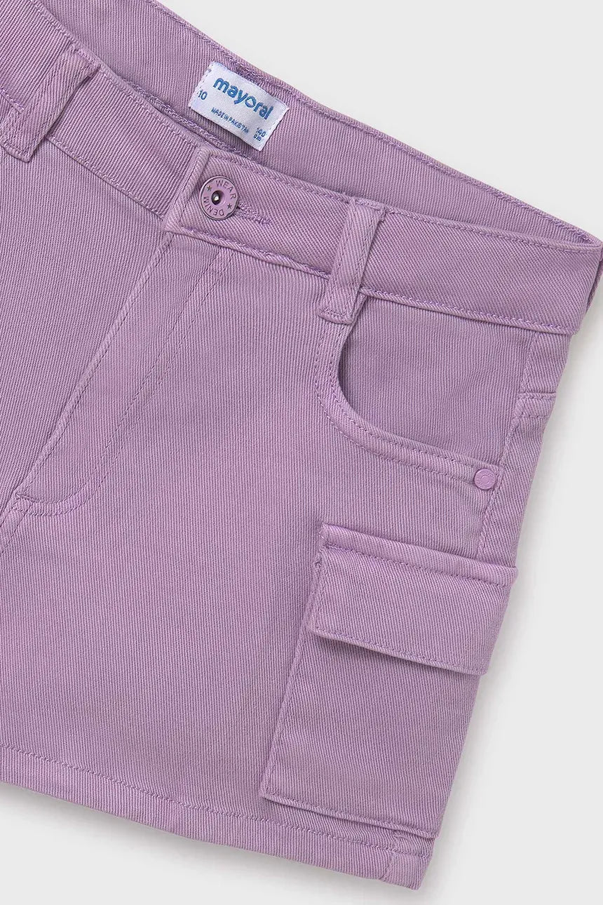 Lilac Cargo Shorts