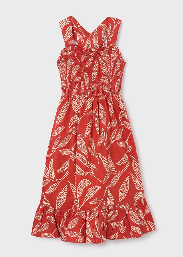 Teja Leaf Print Dress