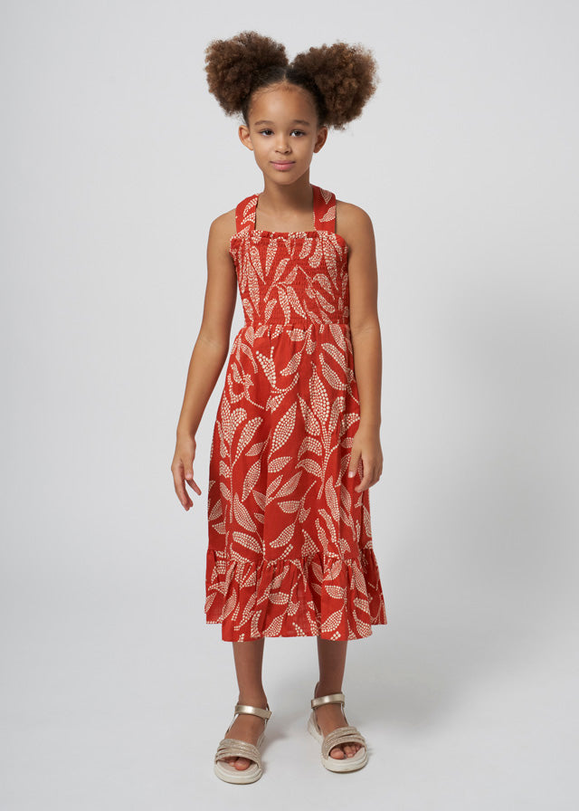 Teja Leaf Print Dress
