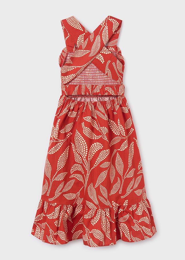 Teja Leaf Print Dress