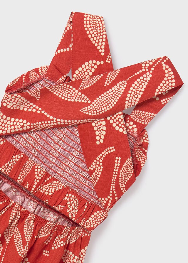Teja Leaf Print Dress