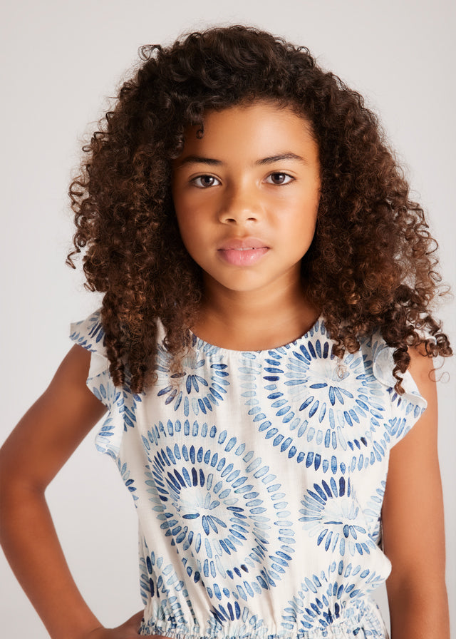 Floral Slouch Waist Dress