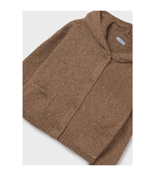 Camel Hooded Cardigan