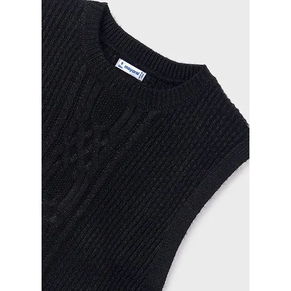 Black Sweater Knit Vest