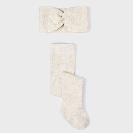 Champagne Sparkle Tights and Headband Set