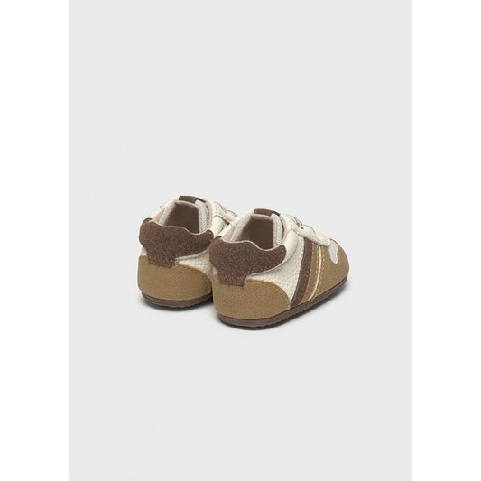 Brown and Cream Sports Shoes with Velcro 9953 Mayoral