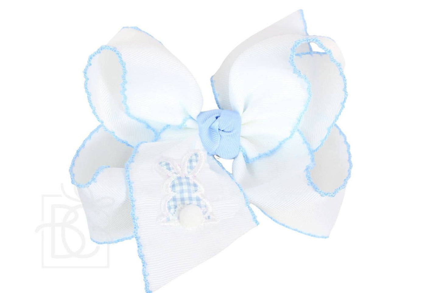 EMBROIDERED EASTER CROCHET EDGE BOWS