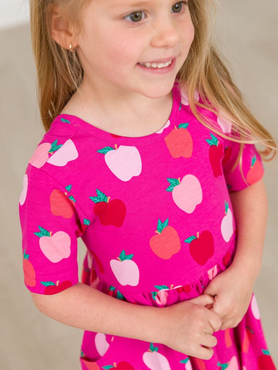 Apple of My Eye Short Sleeve Twirl Dress