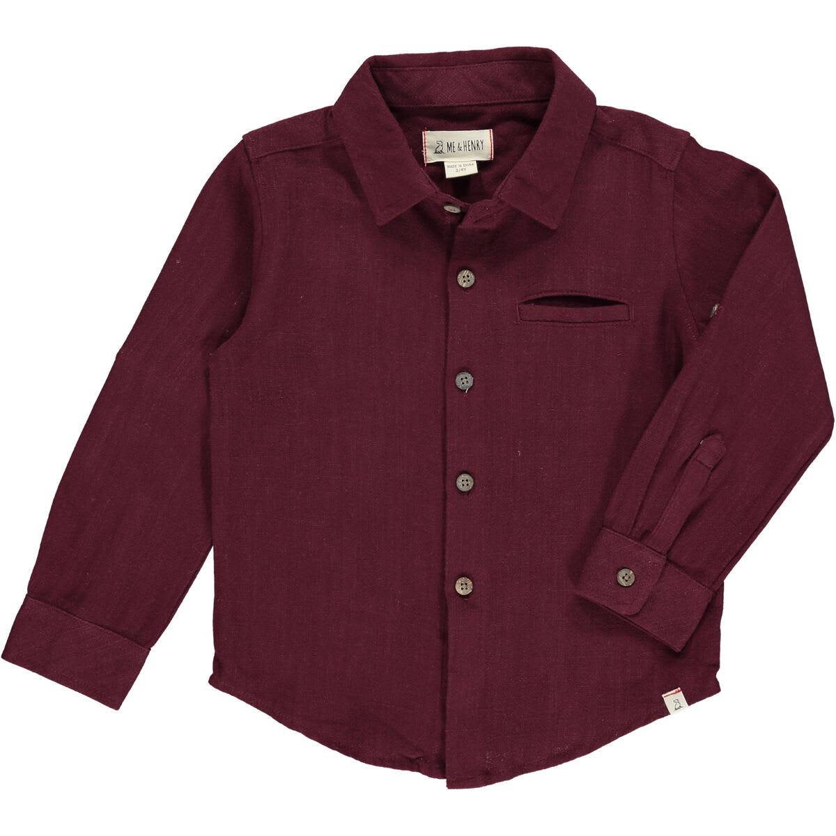 Burgundy Atwood Woven Shirt