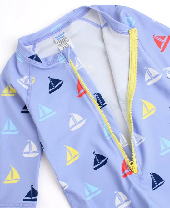 Down By The Bay Boys Long Sleeve One Piece Rash Guard