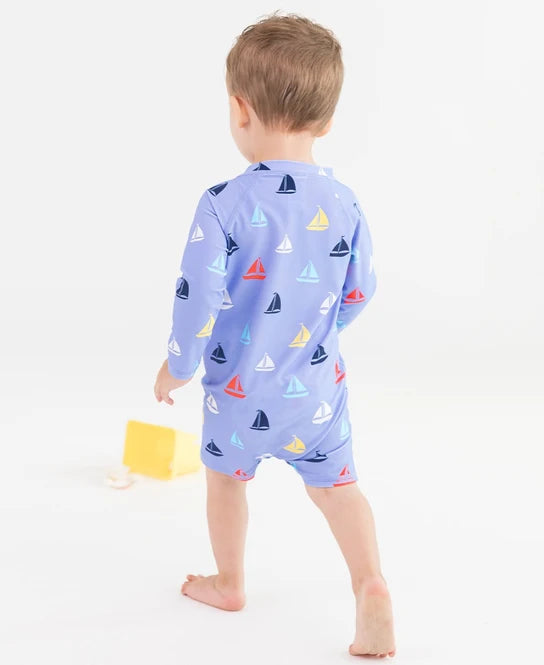 Down By The Bay Boys Long Sleeve One Piece Rash Guard