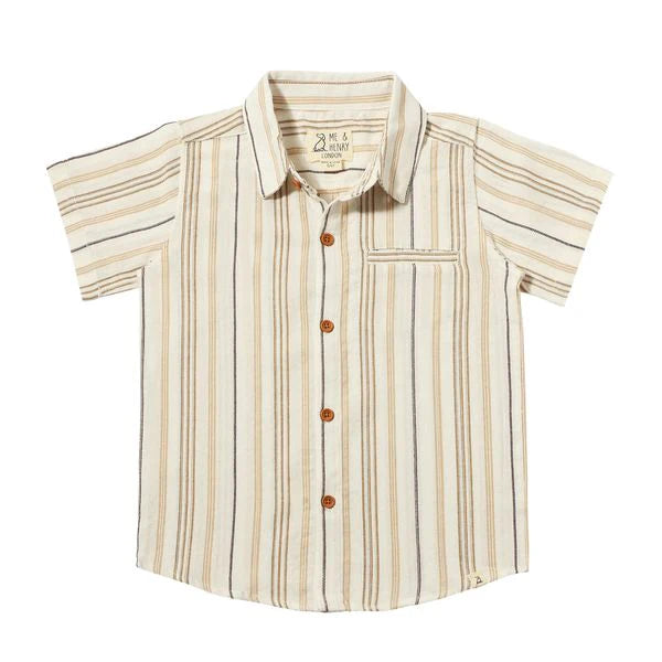 Brown Stripe Newport Woven Shirt