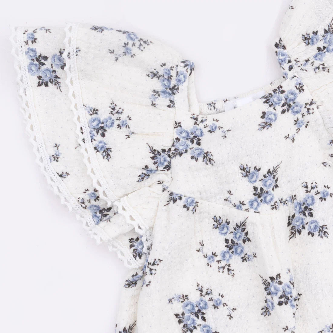 Belle Rosette Dot V-Neck Bubble