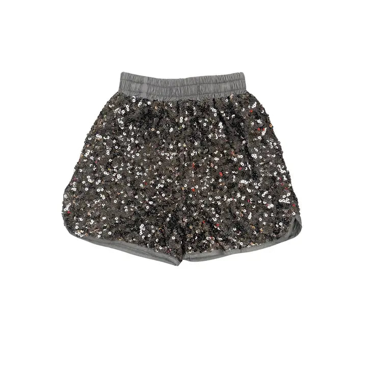 Black Sequin Shorts