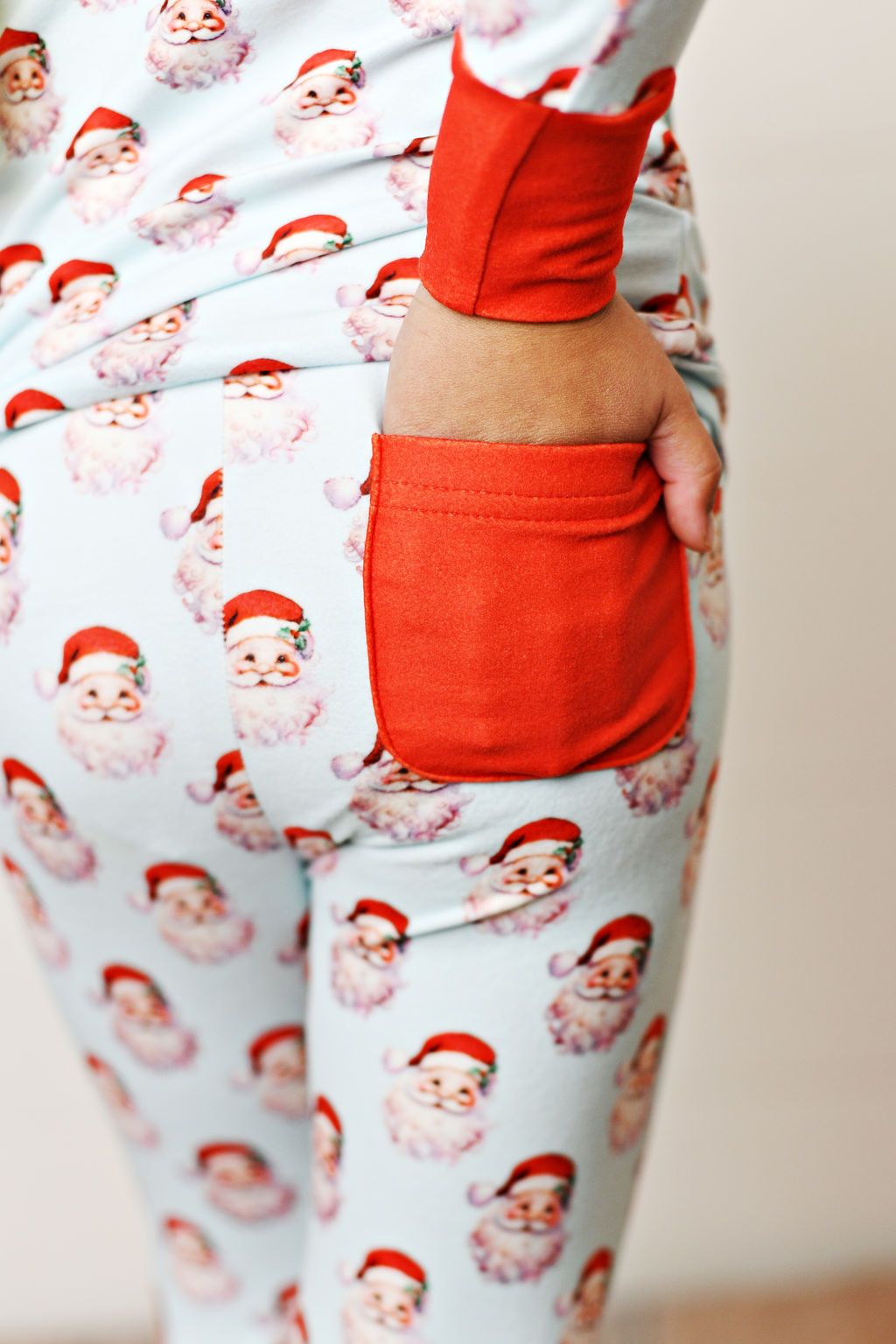 Blue Santa Butterknit 2pc PJ Set